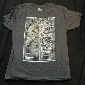 Star Wars Millennium Falcon shirt. Size L.